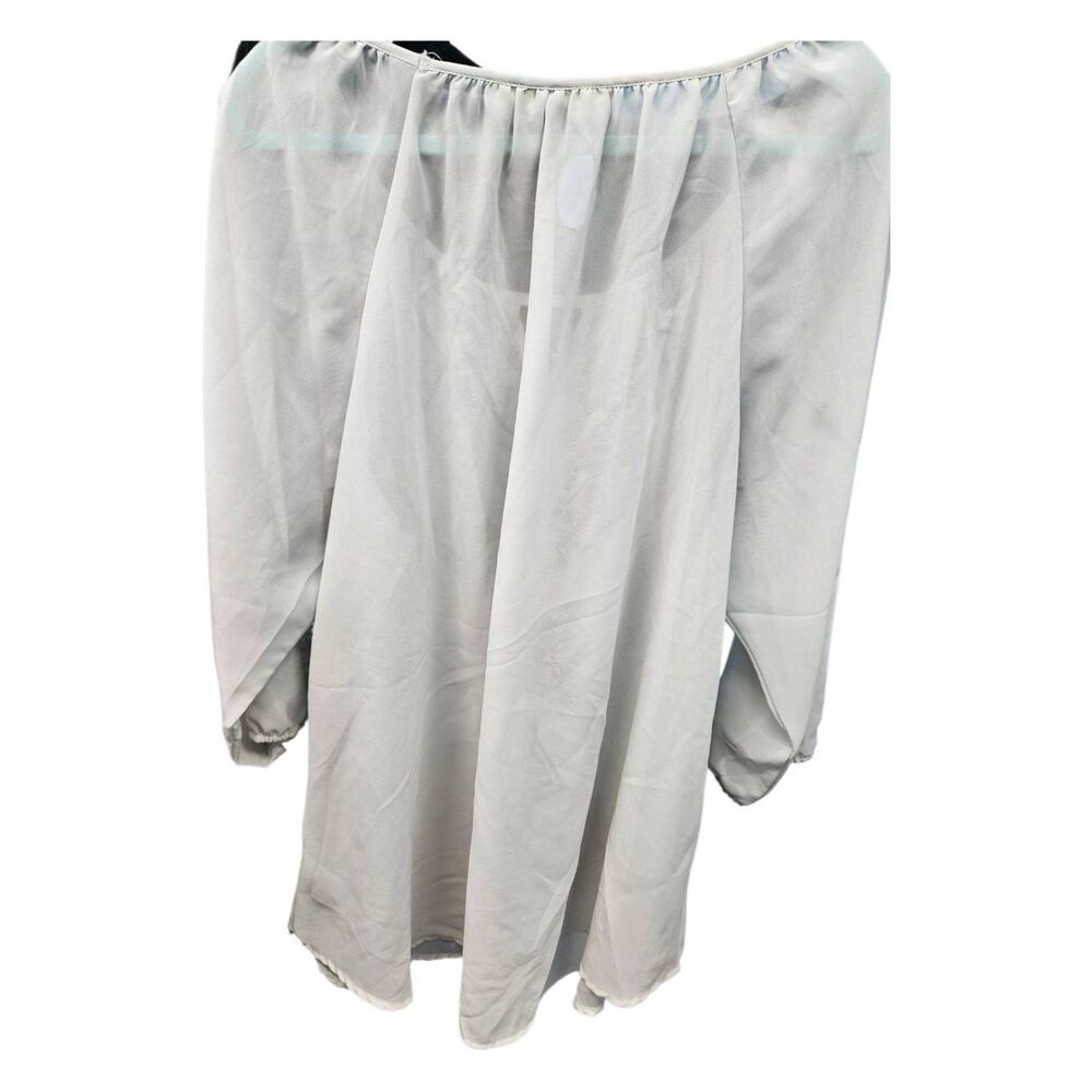 New Glory Sheer Embroidered Peasant Top Womens 2X - Picture 4 of 7